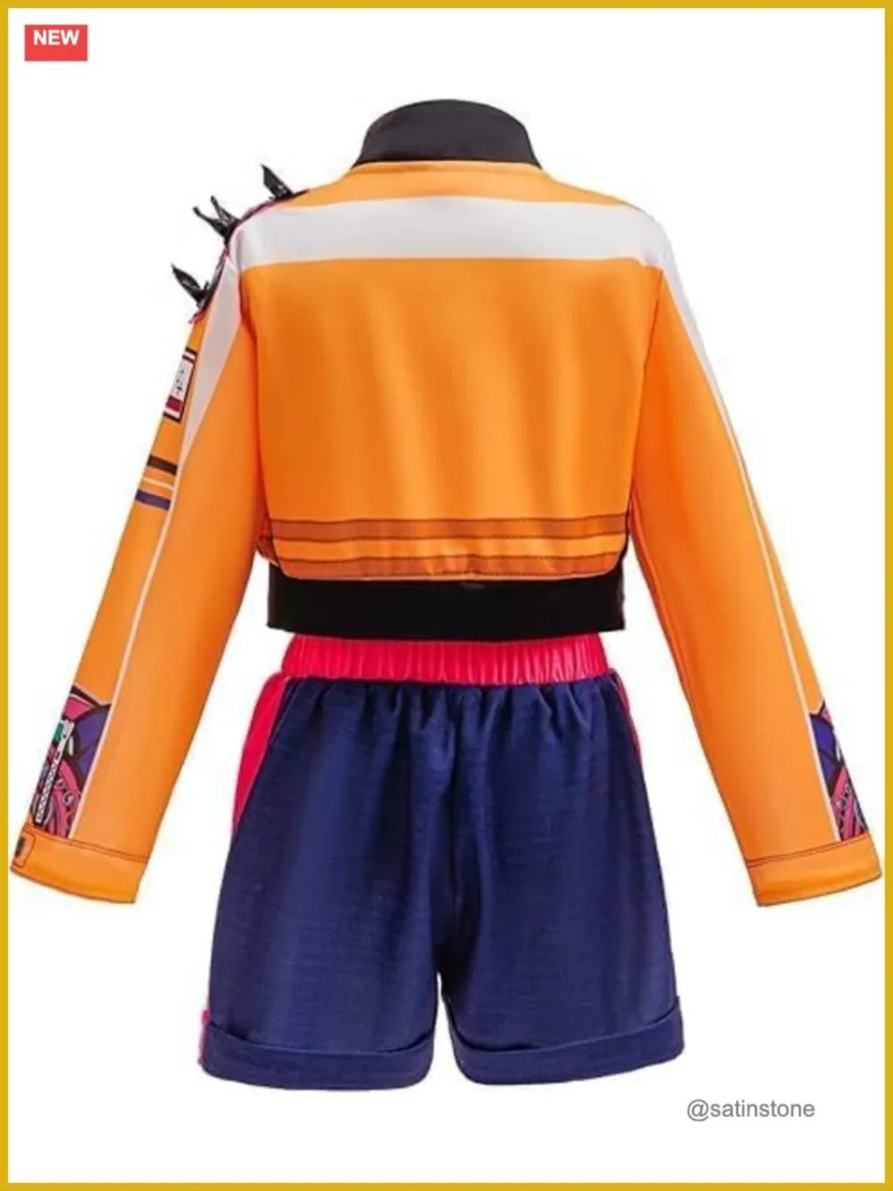 Girls Halloween Cosplay Costume 2-Piece Polyester Top & Pants Set